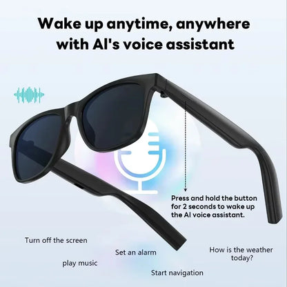 Bluetooth Smart Audio Glasses With AI Voice Assistant
