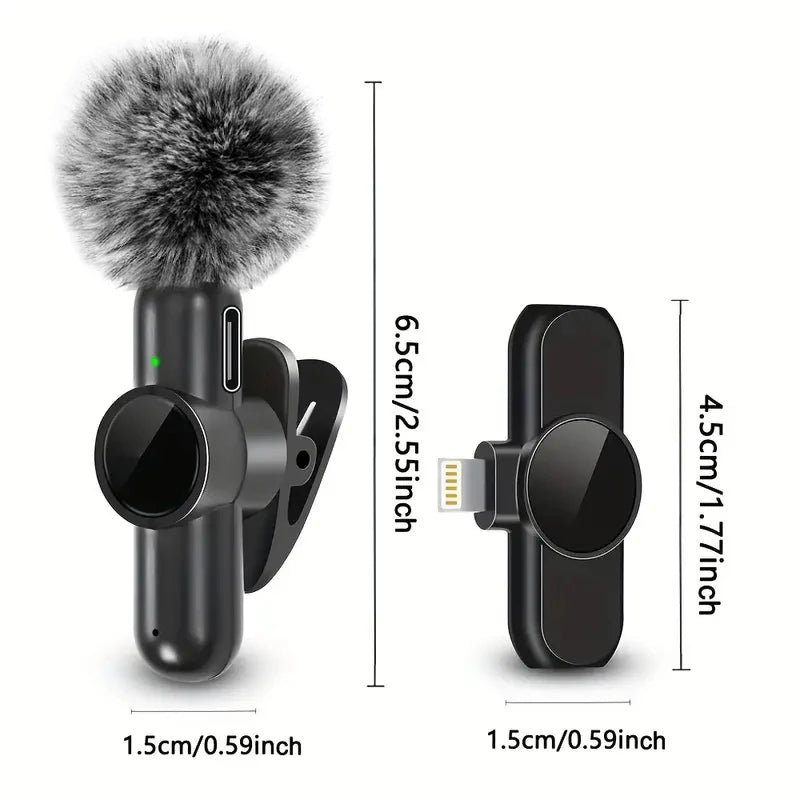 Wireless Lavalier Microphone – Plug-and-Play Noise Reduction