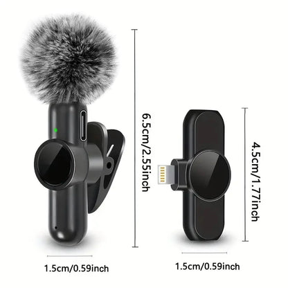 Wireless Lavalier Microphone – Plug-and-Play Noise Reduction