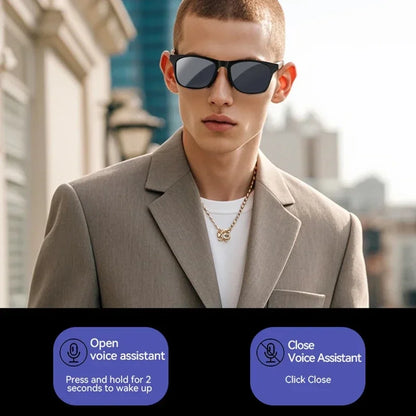 Bluetooth Smart Audio Glasses With AI Voice Assistant