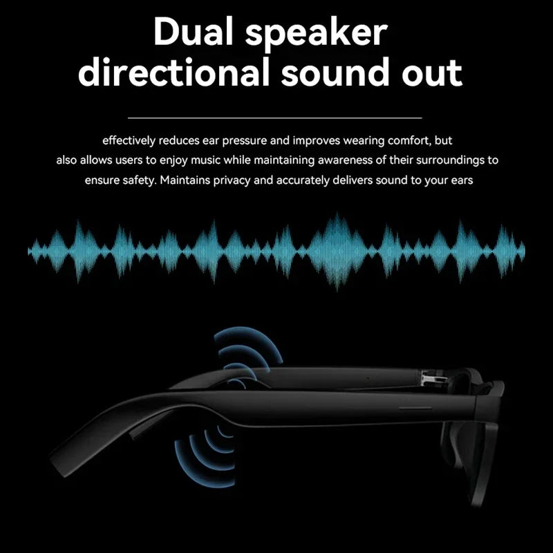 Bluetooth Smart Audio Glasses With AI Voice Assistant