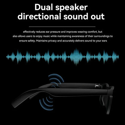 Bluetooth Smart Audio Glasses With AI Voice Assistant