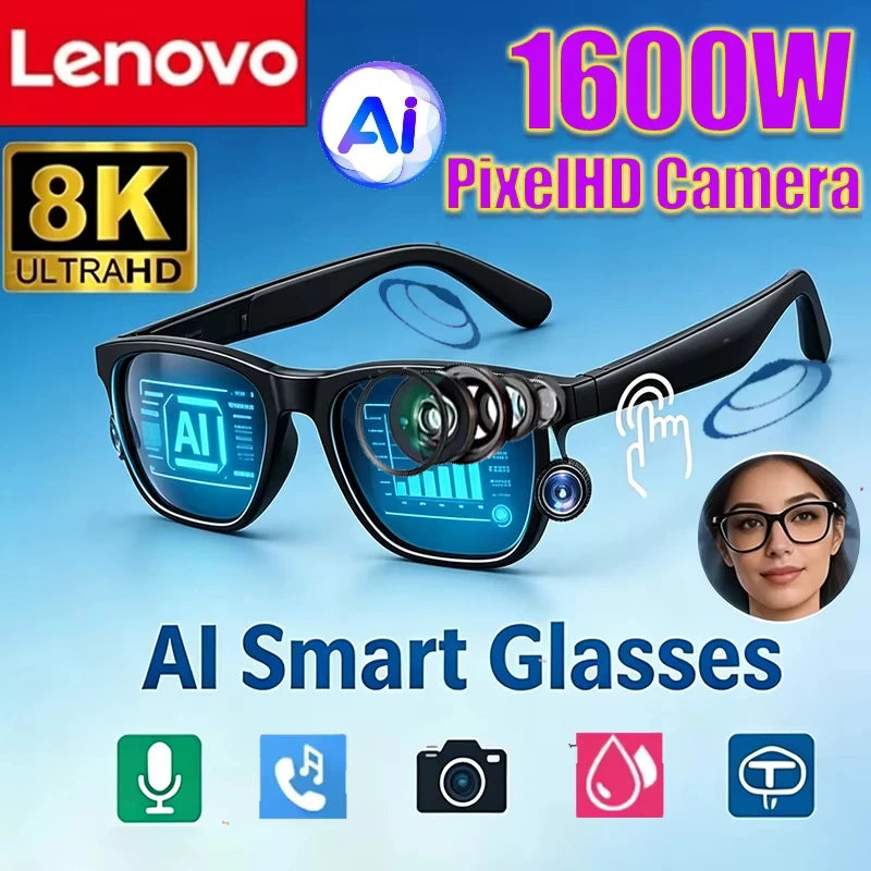 Bluetooth Smart Audio Glasses With AI Voice Assistant